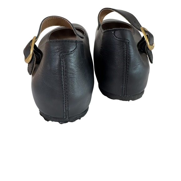 Early 00's Birkenstock Black Leather Mary Jane Flats - size 7-7.5 - Picture 7 of 7